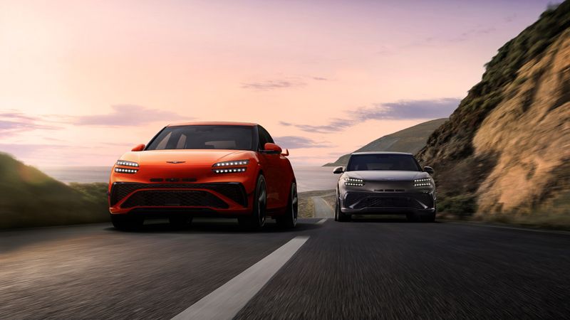 제네시스가 우수한 퍼포먼스와 정제된 감성이 조화를 이루는 브랜드 최초의 고성능 모델 ‘GV60 마그마(GV60 Magma)’를 출시했다고 13일 밝힌 가운데, GV60 마그마의 모습. 사진=현대차그룹 제공