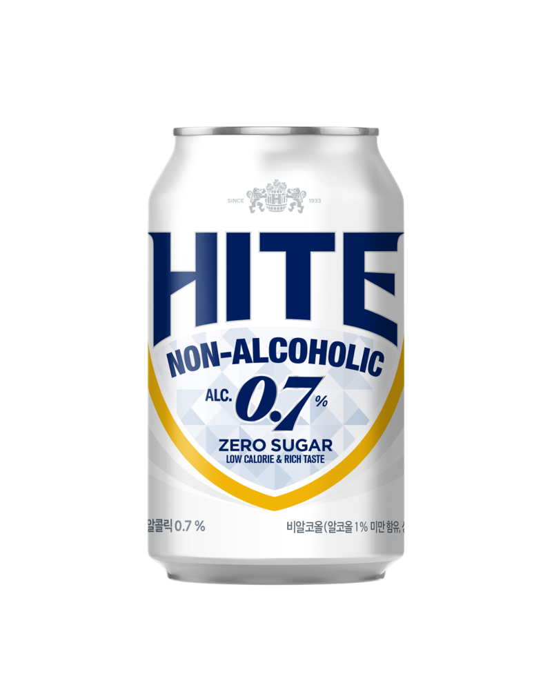 하이트진로음료에서 14일 출시한 하이트 논알콜릭 0.7% 리뉴얼 제품 이미지. 하이트진로 제공