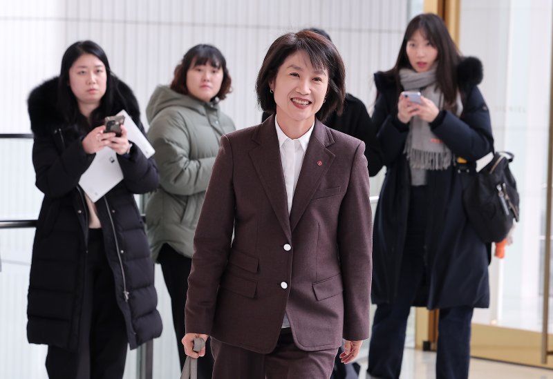 김덕희 대홍기획 대표이사가 15일 서울 송파구 롯데월드타워에서 열리는 2026 상반기 롯데 VCM(Value Creation Meeting, 사장단회의)에 참석하고 있다. 2026.1.15/뉴스1 ⓒ News1 김성진 기자