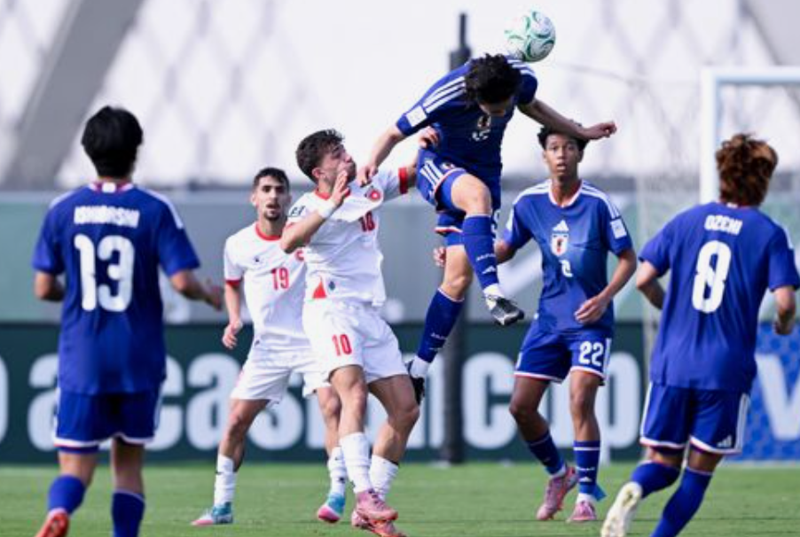 일본 vs 요르단 아시안컵 경기 장면.AFC