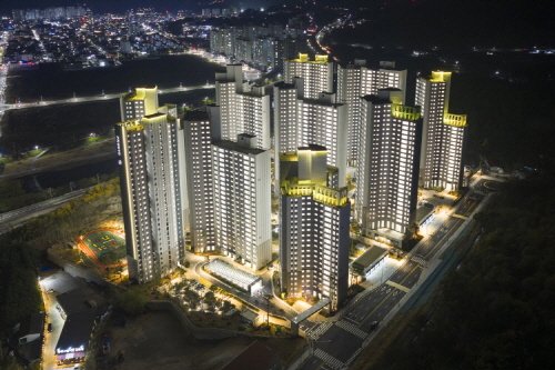 광양 푸르지오 센터파크 단지 점등식