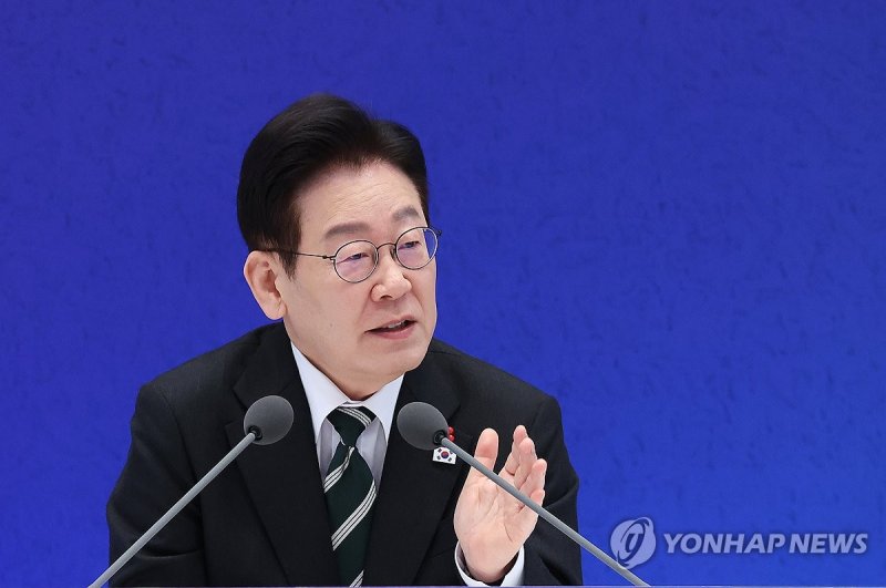 이재명 대통령, 신년기자회견 발언 (출처=연합뉴스)