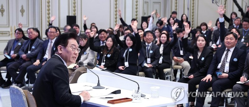 질문받는 이재명 대통령 (출처=연합뉴스)