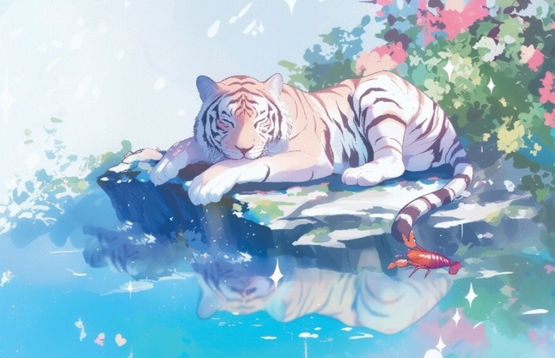 '북평면 호랑이 바위 전설' 삽화(전남도교육청 제공, 재판매 및 DB 금지)/뉴스1