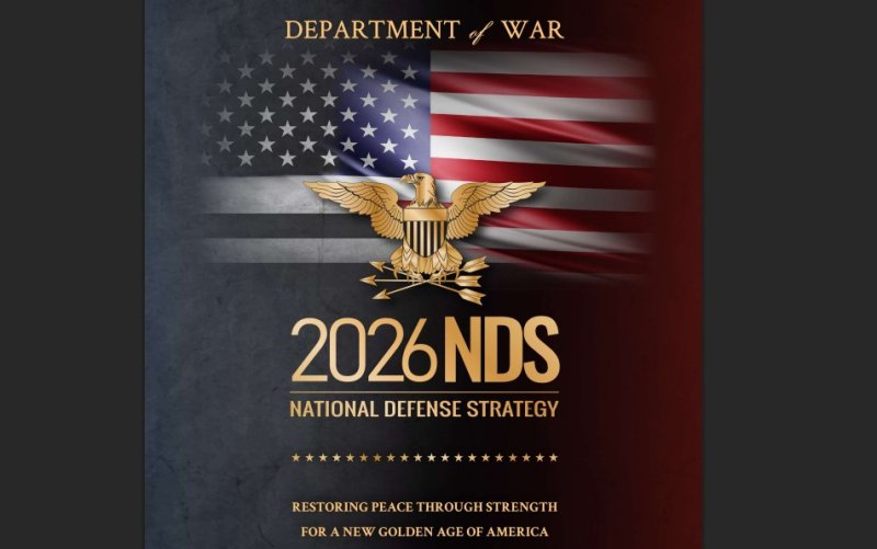 도널드 트럼프 2기 미국 행정부가 지난 23일(현지 시간) 공개한 34쪽 분량의 '2026 국방전략서(NDS)' 표지. 뉴시스