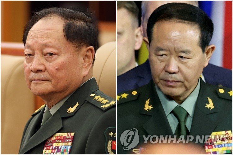 장유샤 부주석(왼쪽)·류전리 위원 (출처=연합뉴스)