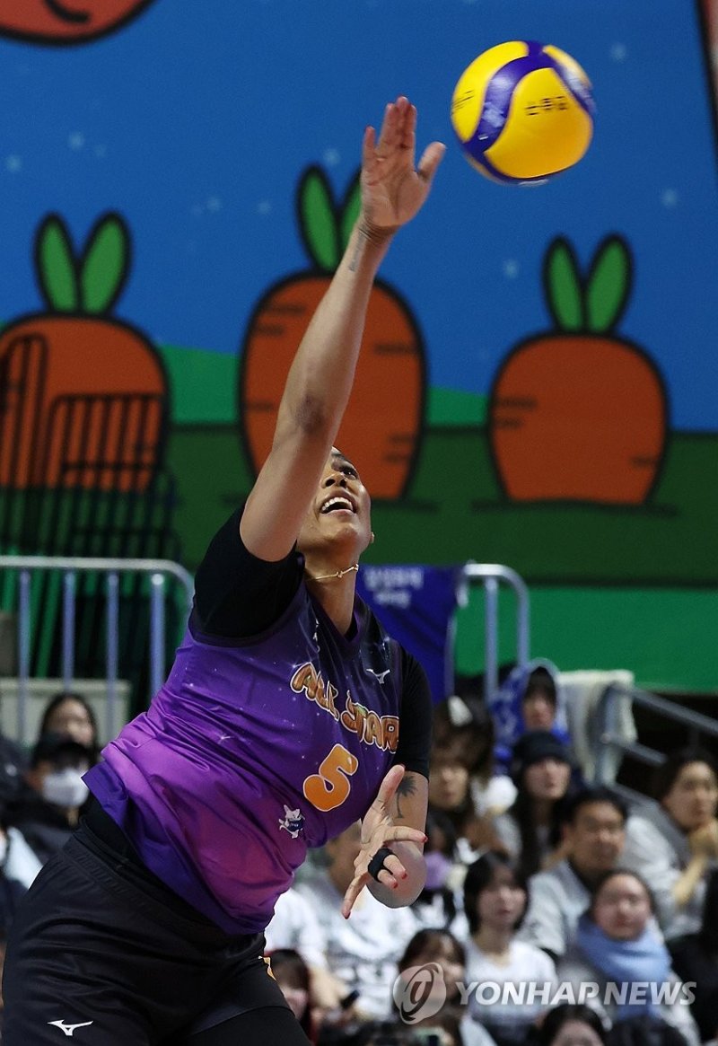 실바, 내가 스파이크 서브 여왕 (출처=연합뉴스)