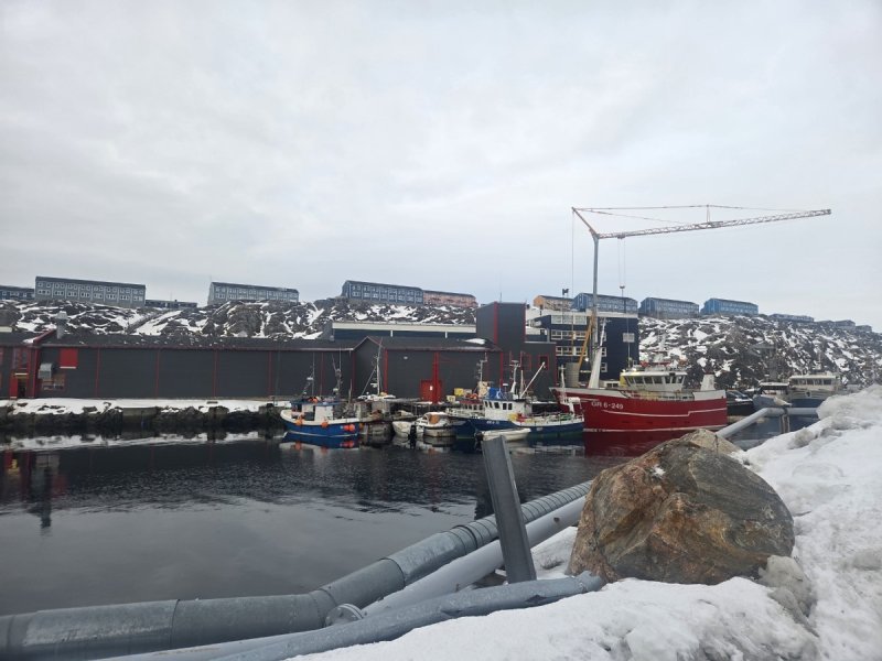 지난달 25일(현지시간) 그린란드 누크항에 정박해 있는 어선들. 연합뉴스