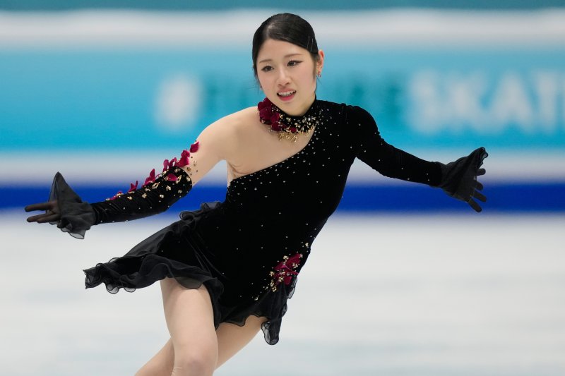 [베이징=AP/뉴시스] 이해인이 23일(현지 시간) 중국 베이징에서 열린 2026 국제빙상경기연맹(ISU) 피겨 스케이팅 사대륙선수권대회 프리스케이팅 연기를 펼치고 있다. 이해인은 최종 5위로 대회를 마쳤다. 2026.01.24.