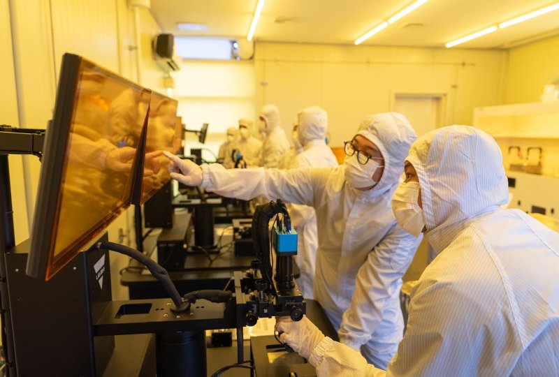 한국공학대 반도체 실습 장면