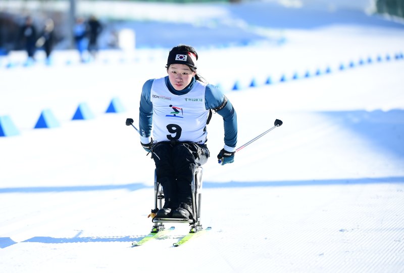 [서울=뉴시스] 바이애슬론 김윤지. (사진=대한장애인체육회 제공) *재판매 및 DB 금지