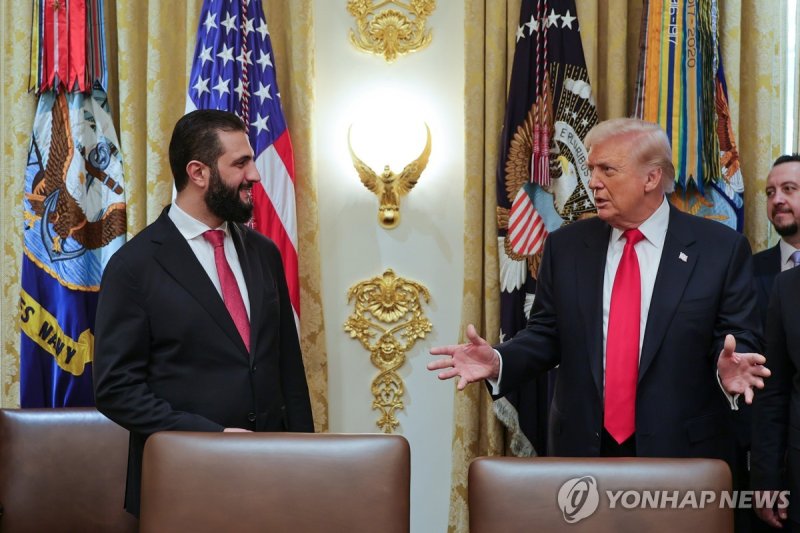 시리아 대통령, 백악관 방문 (출처=연합뉴스)