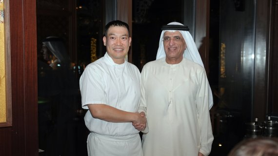 라스알카이마 왕실 초청 행사에서 이찬오 마누테라스 셰프