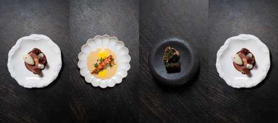 UAE 라스알카이마 왕실 초청 디너에서 이찬오 마누테라스 셰프가 선보인 한식 컬래버