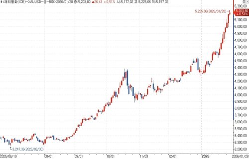금 5천200달러 돌파 (출처=연합뉴스)