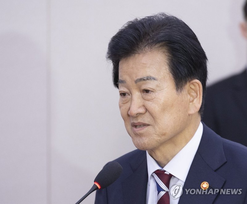 통일교육 지원법 개정안 처리 인사말 하는 정동영 통일부 장관 (출처=연합뉴스)