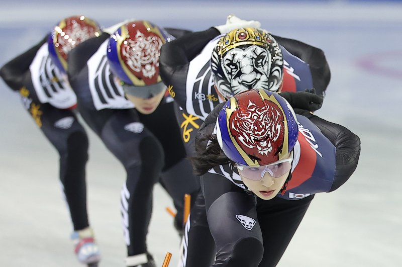 쇼트트랙 여자 대표팀. 뉴스1