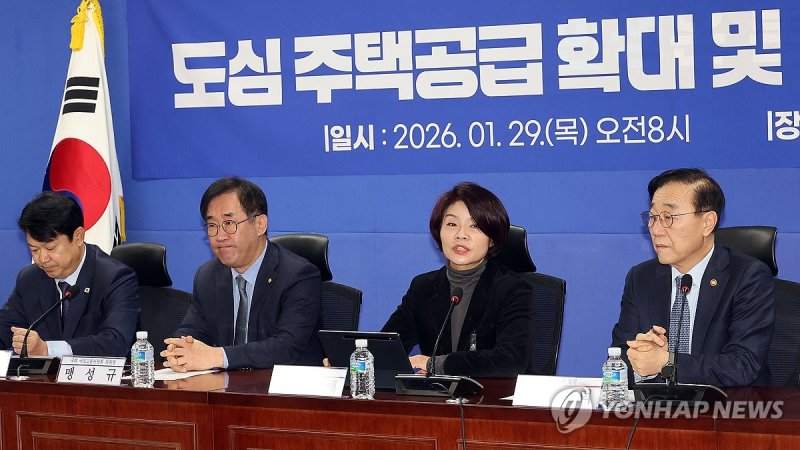 도심 주택공급 확대 및 신속화 방안 관련 당정 협의 (출처=연합뉴스)