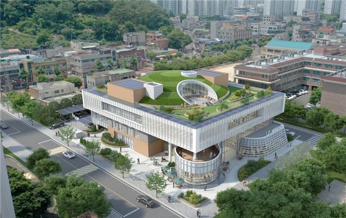 [창원=뉴시스] 강경국 기자 = 경남 창원시 마산회원구 내서읍 삼계리 일원에 조성될 내서도서관의 조감도. (사진=창원시청 제공). 2026.01.29. photo@newsis.com *재판매 및 DB 금지