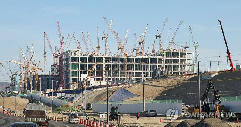 용인반도체클러스터 공사현장 (출처=연합뉴스)