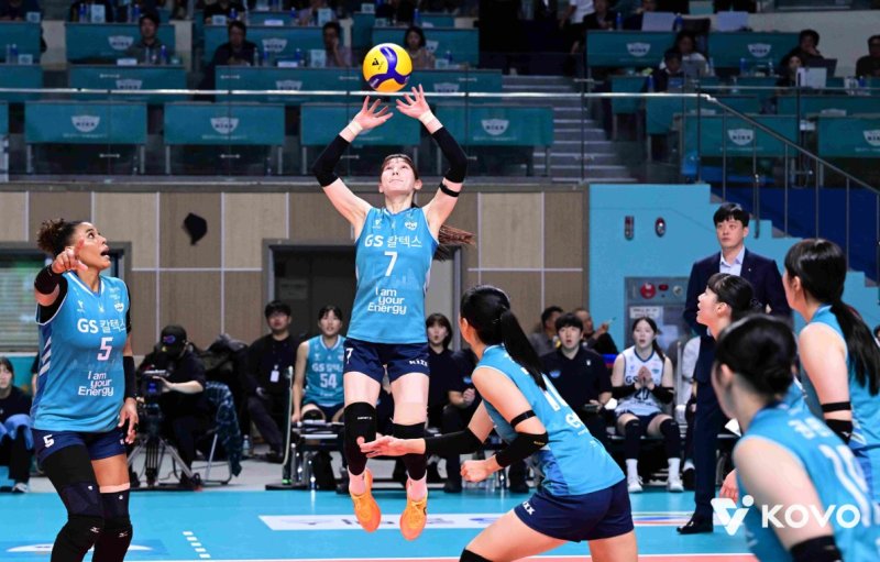 [서울=뉴시스]여자배구 GS칼텍스 세터 안혜진. (사진=KOVO 제공)