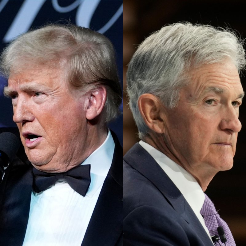 [서울=뉴시스] 도널드 트럼프 미국 대통령(왼쪽)과 제롬 파월 연준 의장. (사진=뉴시스DB) *재판매 및 DB 금지