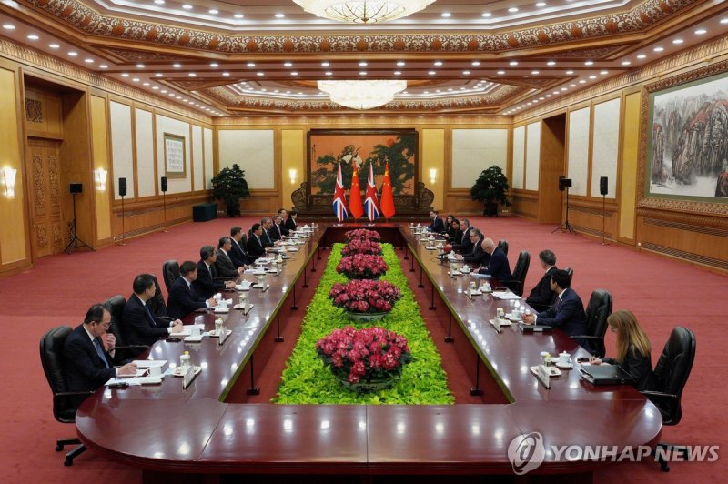 중국-영국 정상회담 (출처=연합뉴스)
