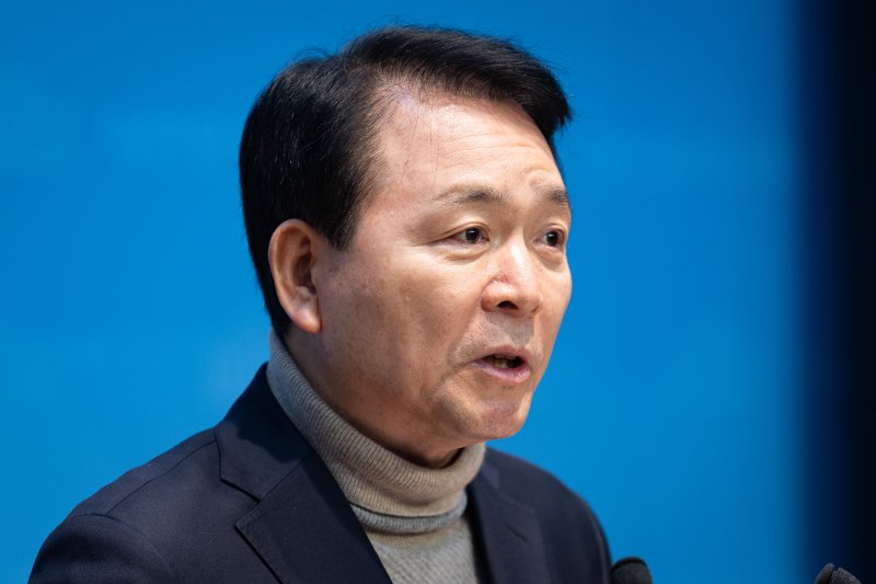 성일종 국민의힘 의원이 30일 서울 여의도 국회 소통관에서 더불어민주당이 발의한 충남대전통합특별법 철회를 촉구하고 있다. 2026.1.30/뉴스1 ⓒ News1 유승관 기자