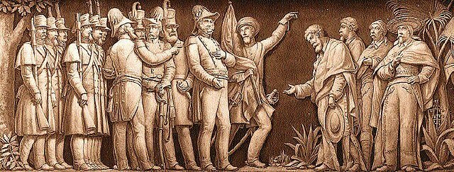 미국 군대의 멕시코시티 입성 (출처: Architect of the Capitol, Public domain, via Wikimedia Commons)