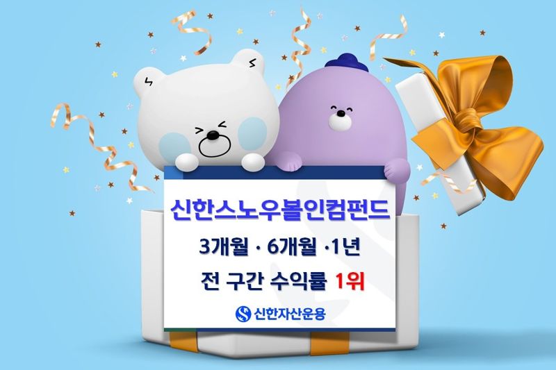 신한스노우볼인컴펀드, 3개월·6개월·1년 수익률 전 구간 1위