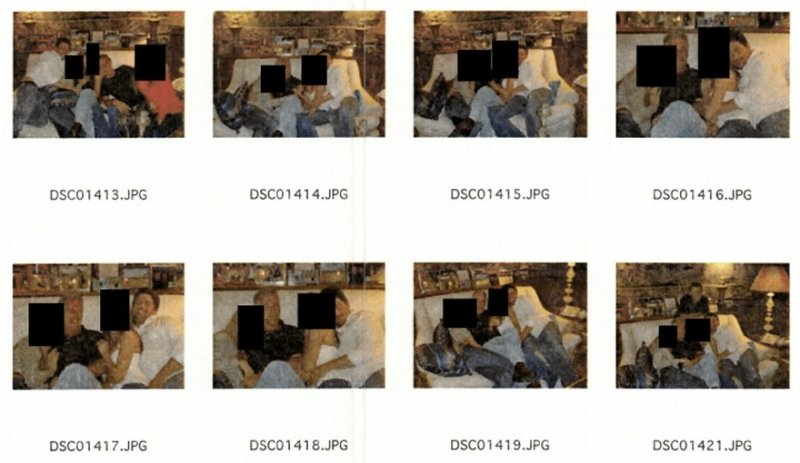 브렛 래트너와 엡스타인이 여성들과 함께 있는 모습이 찍힌 사진 모음 (출처=연합뉴스)