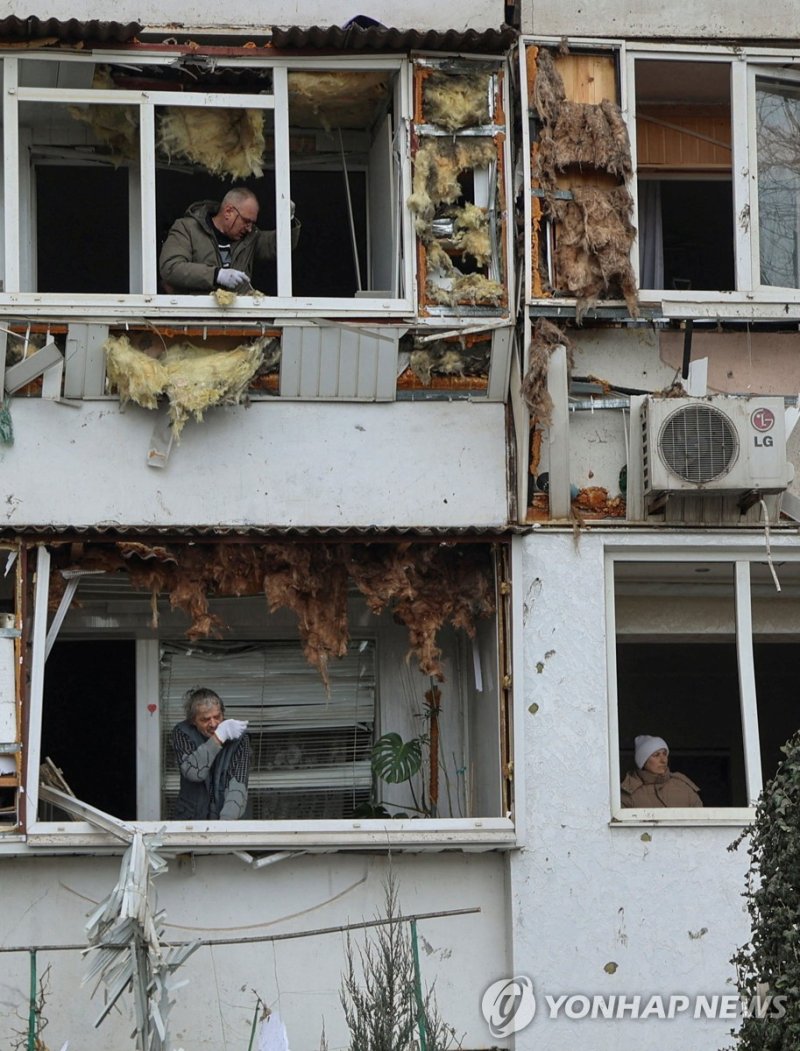 러 드론 공격받은 자포리아 지역 (출처=연합뉴스)