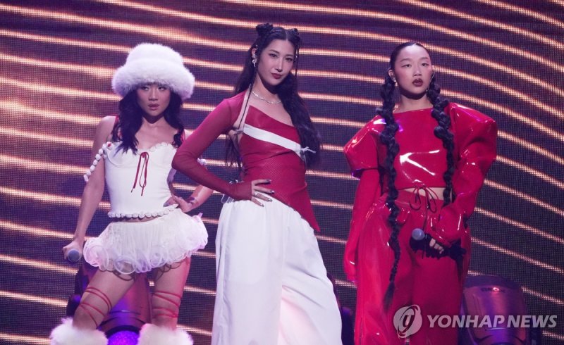 '골든'을 부른 레이 아미, 이재(EJAE), 오드리 누나 (출처=연합뉴스)