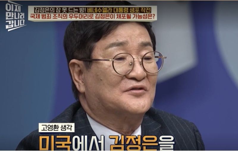 고영환 국립평화통일민주교육원장이 임기를 3개월 남기고 2일 돌연 사임했다. 고 원장이 북한 전문 tv프로그램 '이제 만나러 갑니다'에 출연한 모습. 사진=채널A 영상 갈무리
