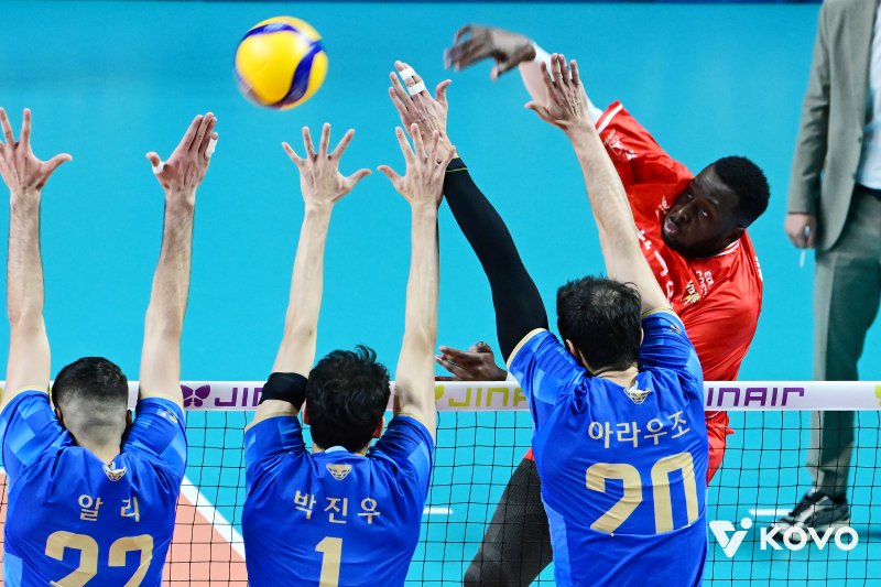 [서울=뉴시스]남자배구 한국전력 베논. (사진=KOVO 제공)