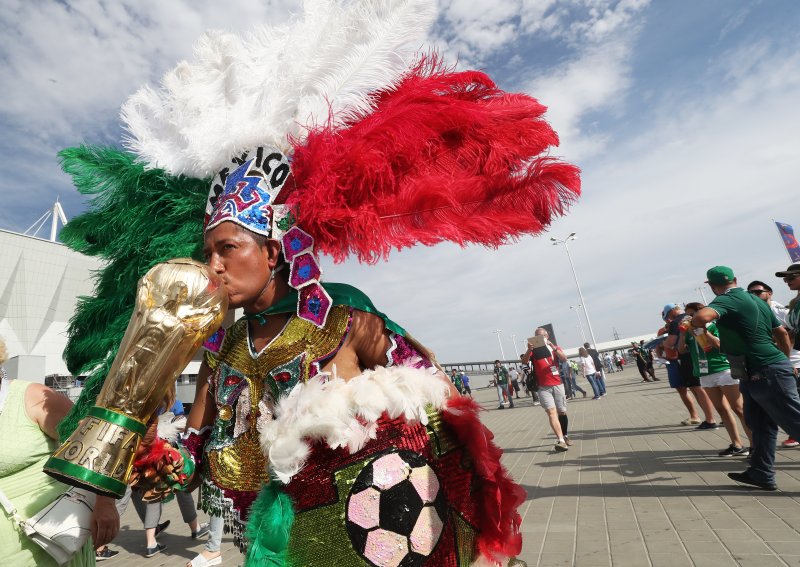 멕시코를 응원하는 축구 팬들 2018.6.23/뉴스1 ⓒ News1 오대일 기자