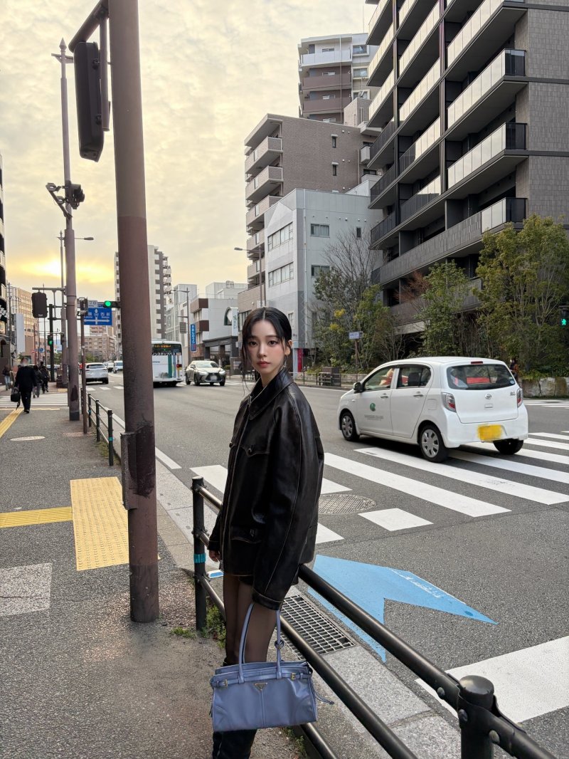 에스파 카리나, 올블랙 패션도 '찰떡'…독보적 미모 [N샷]