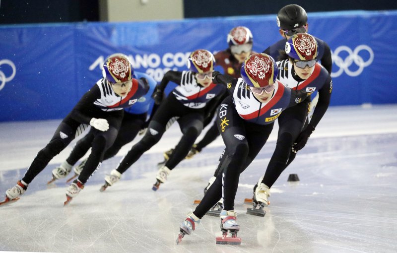 쇼트트랙 국가대표 선수들이 동계올림픽 개막 14일 전인 23일 충북 진천국가대표선수촌 빙상장에서 훈련하고 있다. 2026.1.23/뉴스1 ⓒ News1 김용빈 기자