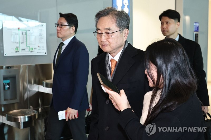 한미 외교장관회담 위해 출국하는 조현 장관 (출처=연합뉴스)