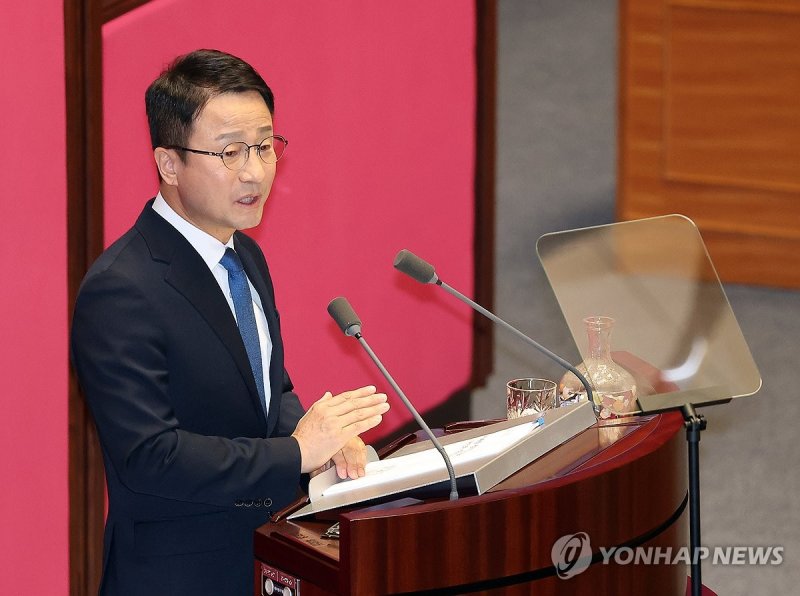 교섭단체 대표연설하는 더불어민주당 한병도 원내대표 (출처=연합뉴스)