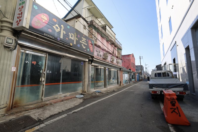 광주송정역 건너편 옛 유흥시설 지역. (광산구 제공. 재판매 및 DB 금지)