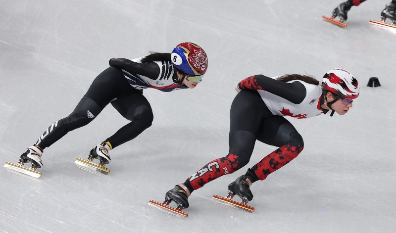 2026 밀라노·코르티나담페초 동계올림픽 개막을 사흘 앞둔 3일(현지시간) 이탈리아 밀라노 아이스스케이팅 아레나에서 쇼트트랙 김길리가 훈련을 하고 있다. 2026.2.4/뉴스1 ⓒ News1 김성진 기자