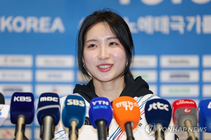 인터뷰하는 김길리 (출처=연합뉴스)