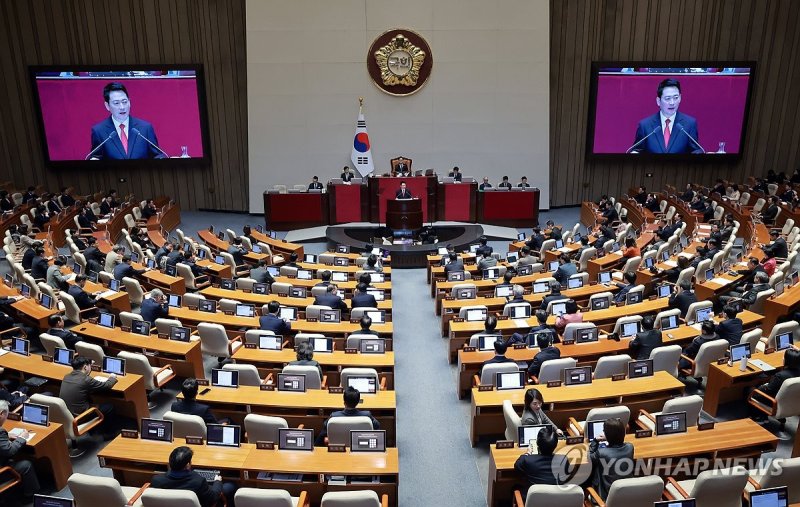교섭단체 대표연설하는 국민의힘 장동혁 대표 (출처=연합뉴스)