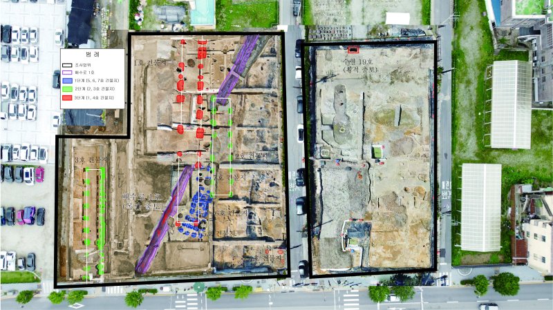 부여 관북리 유적 발굴지 전경(국가유산청 제공)