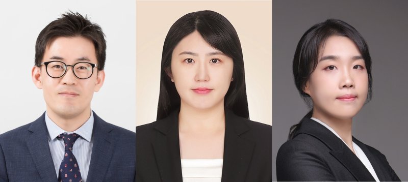 (좌측부터) 채영찬 교수, 신경진 박사, 이유진 박사.(UNIST 제공. 재판매 및 DB금지)/뉴스1