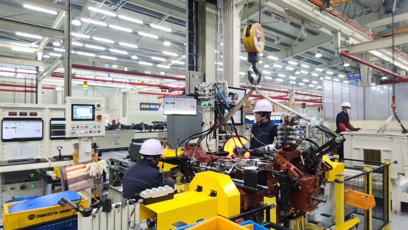 경남 사천의 대동기어 공장 내부의 모습. ⓒ뉴스1 이재상기자