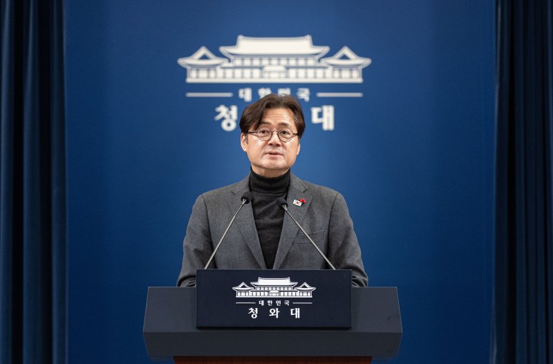 홍익표 정무수석이 25일 청와대 춘추관에서 현안 관련 브리핑을 하고 있다. 2026.1.25/뉴스1 ⓒ News1 이재명 기자