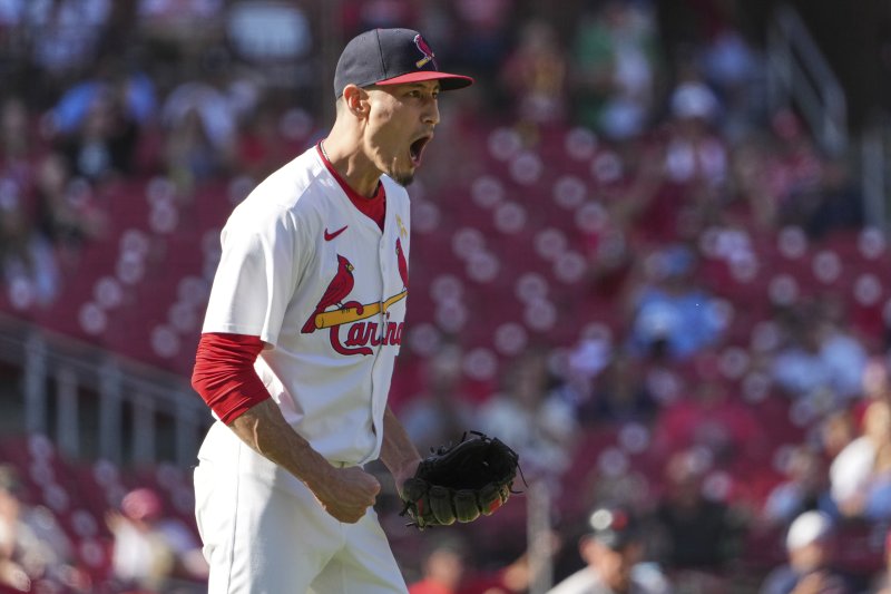 [세인트루이스=AP/뉴시스] 메이저리그 세인트루이스 카디널스의 구원 투수 라일리 오브라이언. 2025.09.08.