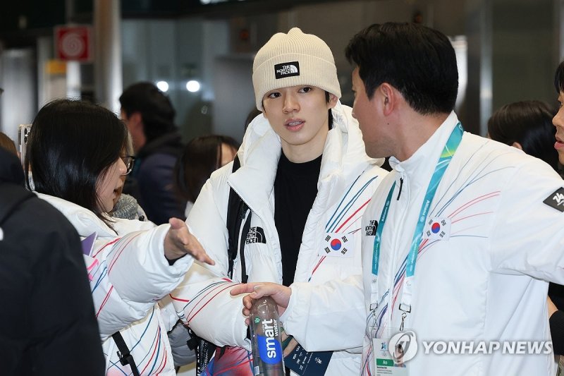 피겨 차준환, 밀라노 도착 (출처=연합뉴스)